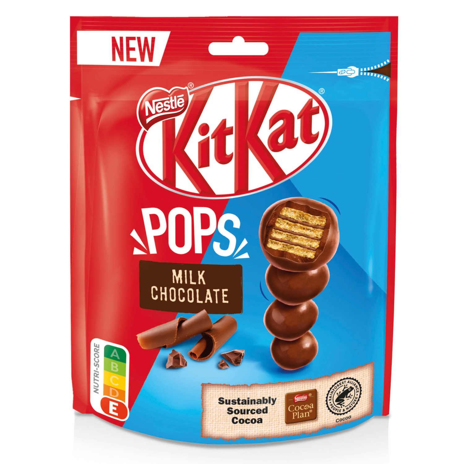 Kitkat Pops Milk шоколад молочный хрустящие вафли 110г