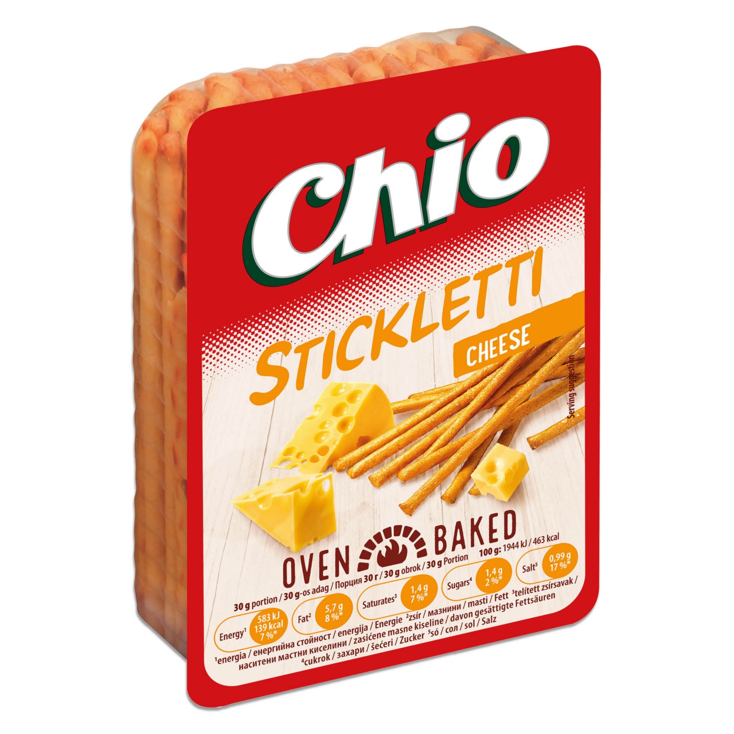 CHIO Stickletti, 80 g, sajtos