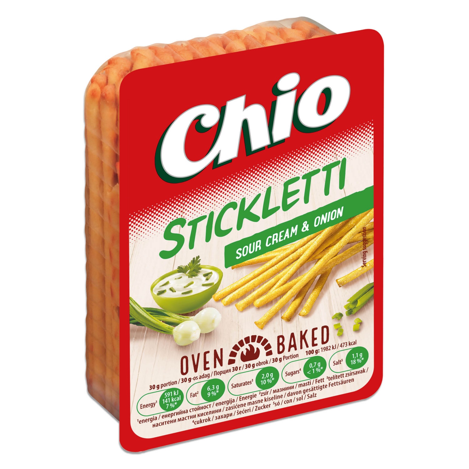 CHIO Stickletti, hagymás-tejfölös, 80 g