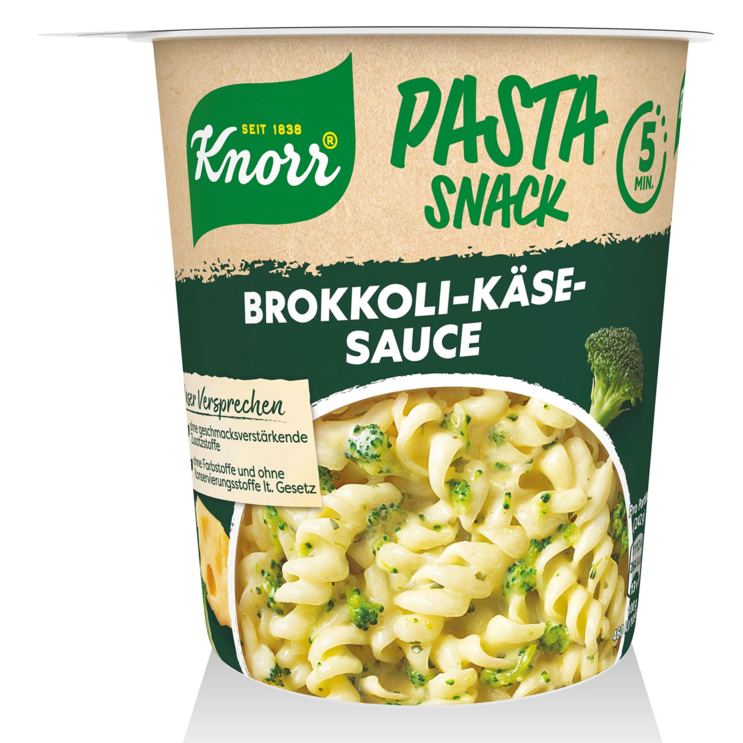 KNORR Snack tészta, sajtos-brokkolis, 62 g