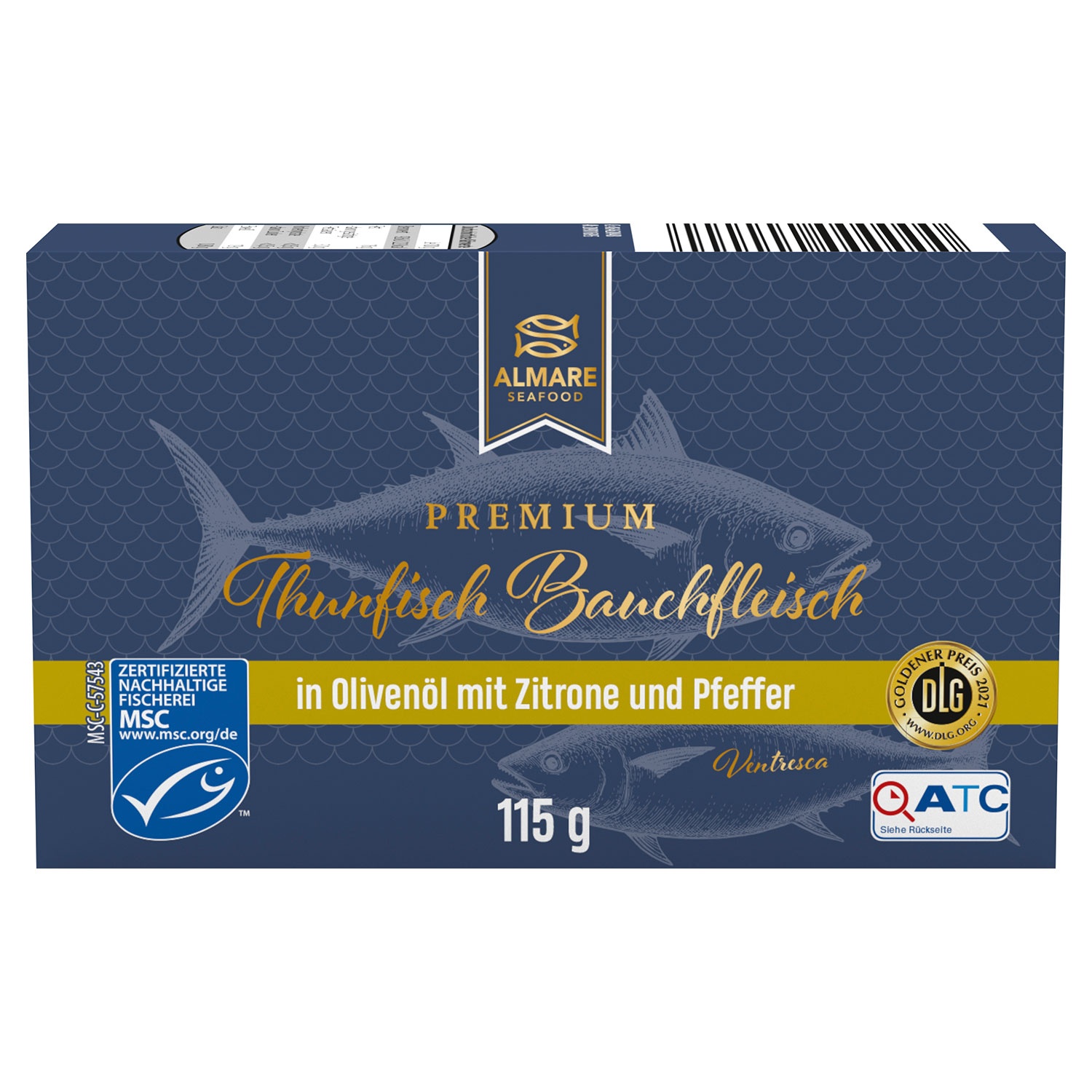 ALMARE Premium-Thunfisch-Bauchfleisch 115 g