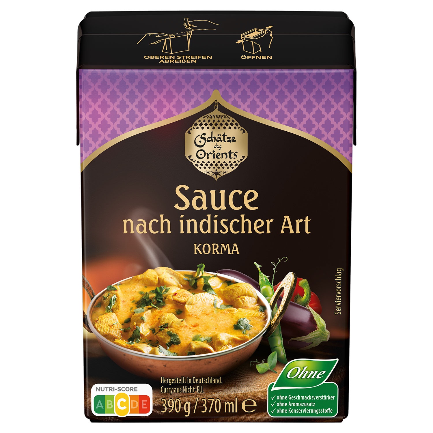 SCHÄTZE DES ORIENTS Sauce nach indischer Art 390 g