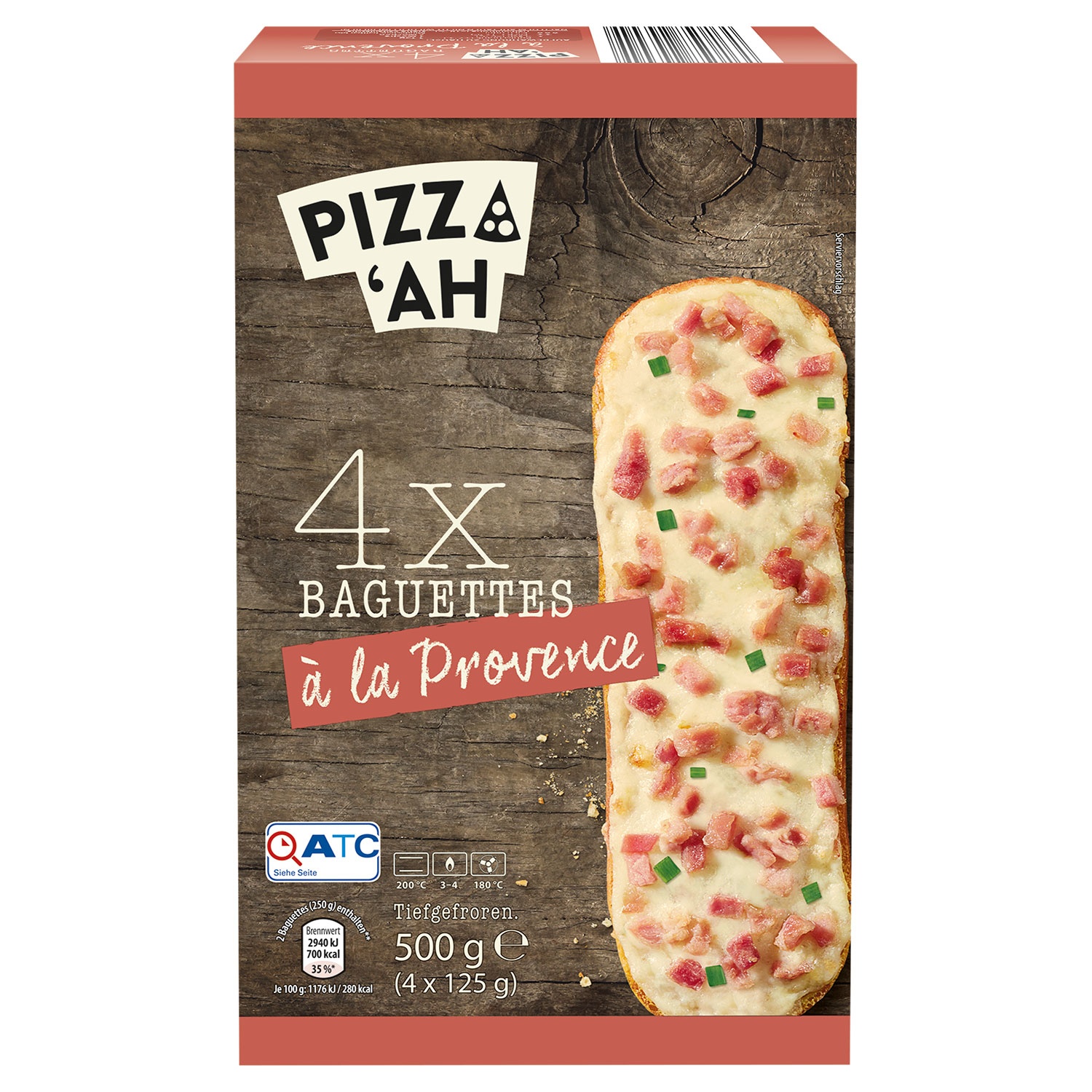 PIZZ‘AH Baguette 500 g, Provence