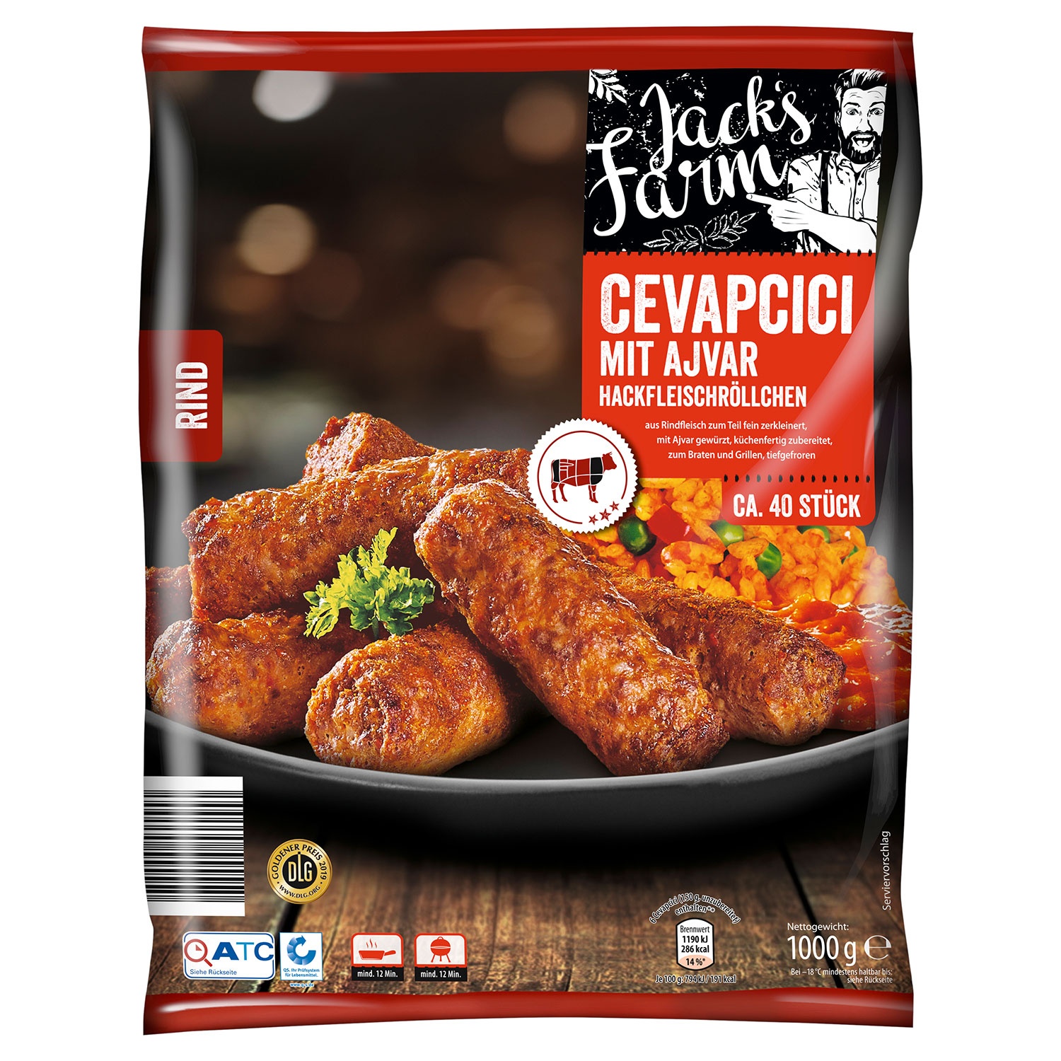 JACK'S FARM Cevapcici 1000 g