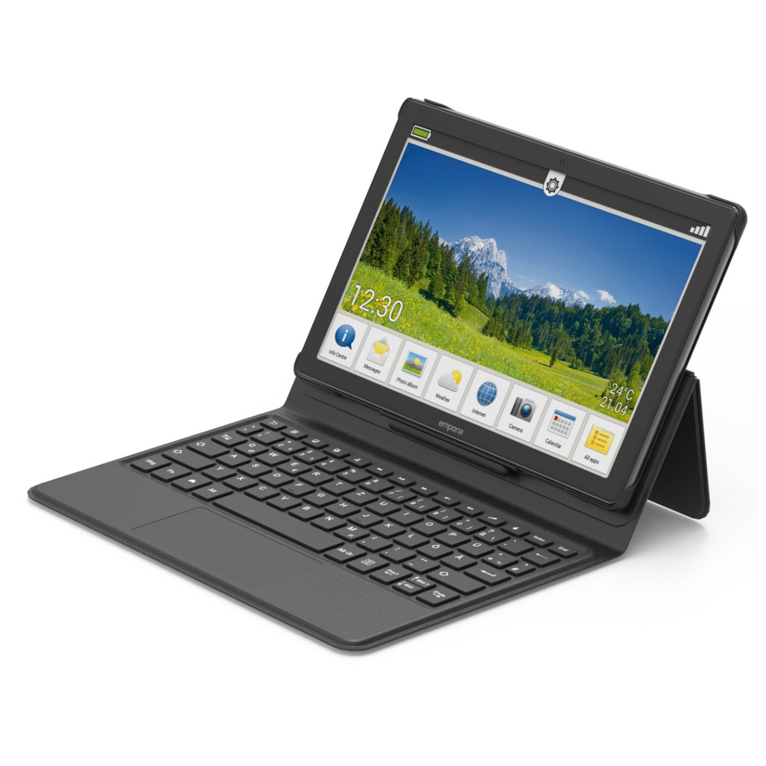 Tablet Emporia Bundle TAB1 LTE, incl. cover con tastiera