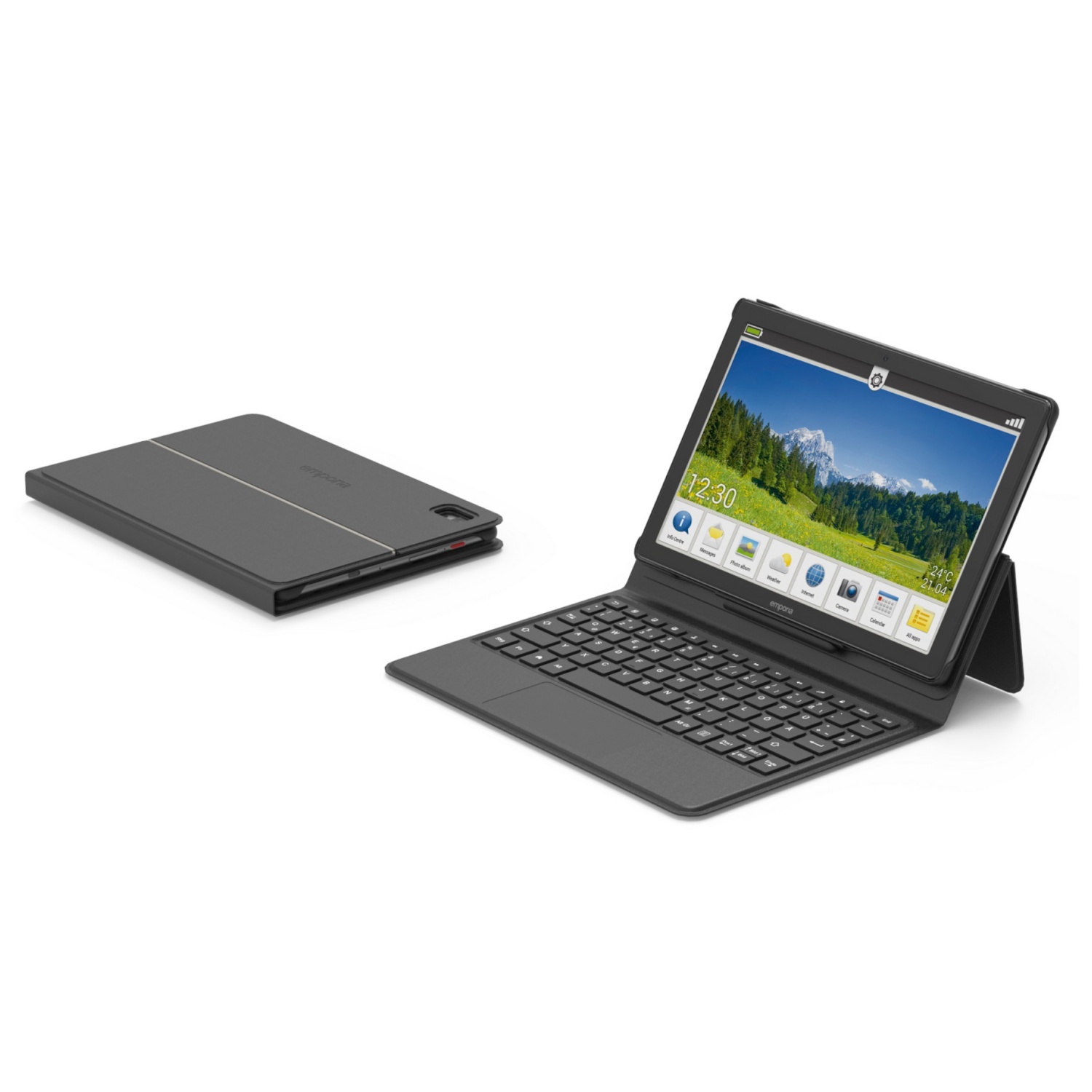 Tablet Emporia Bundle 
TAB1 LTE, incl. cover con tastiera