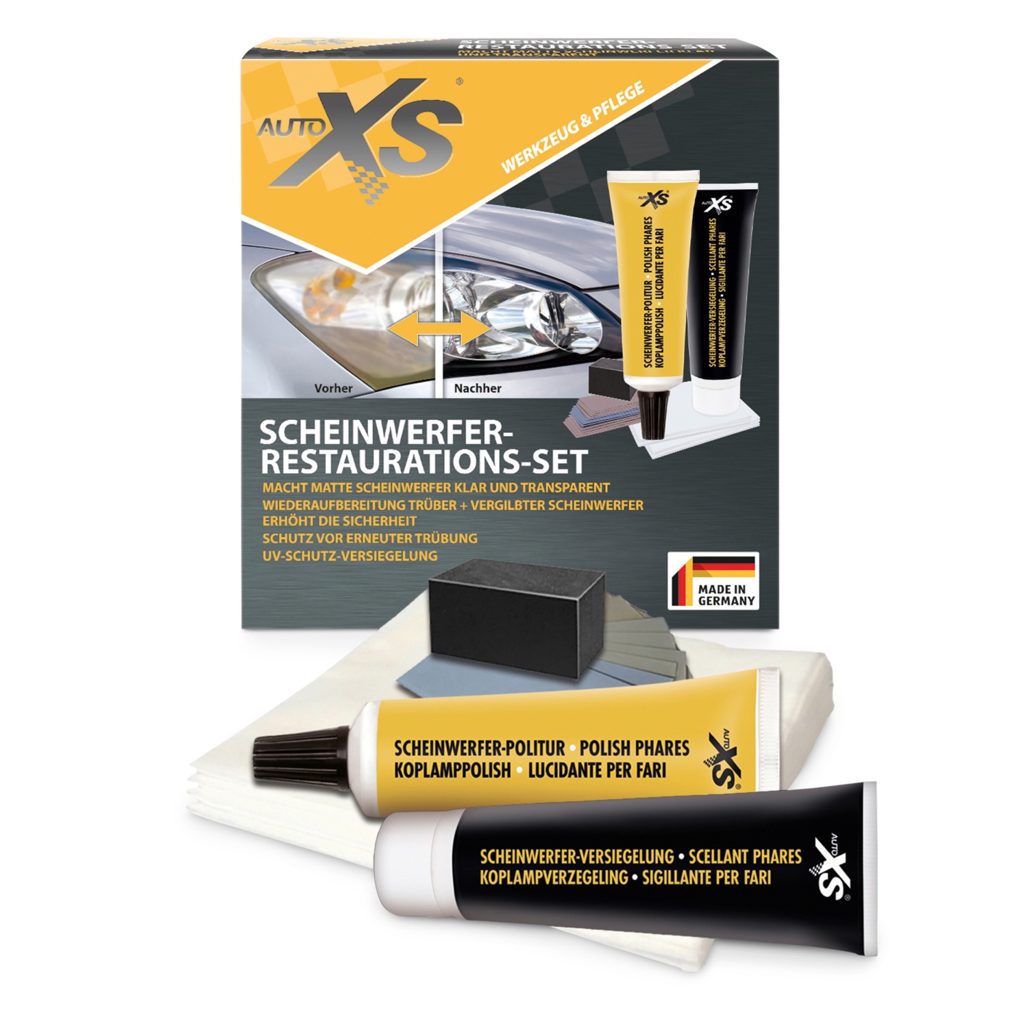 AUTO XS AutoReparaturSet, Scheinwerfer HOFER