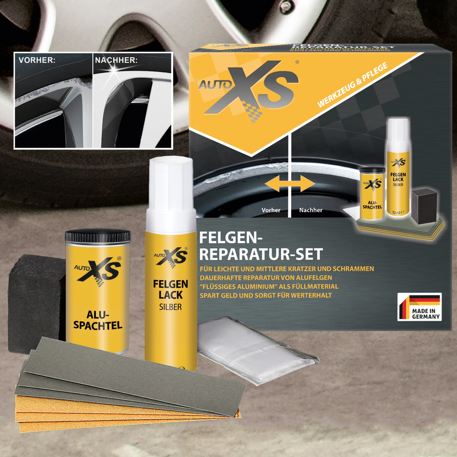 AUTO XS AutoReparaturSet, Felgen HOFER