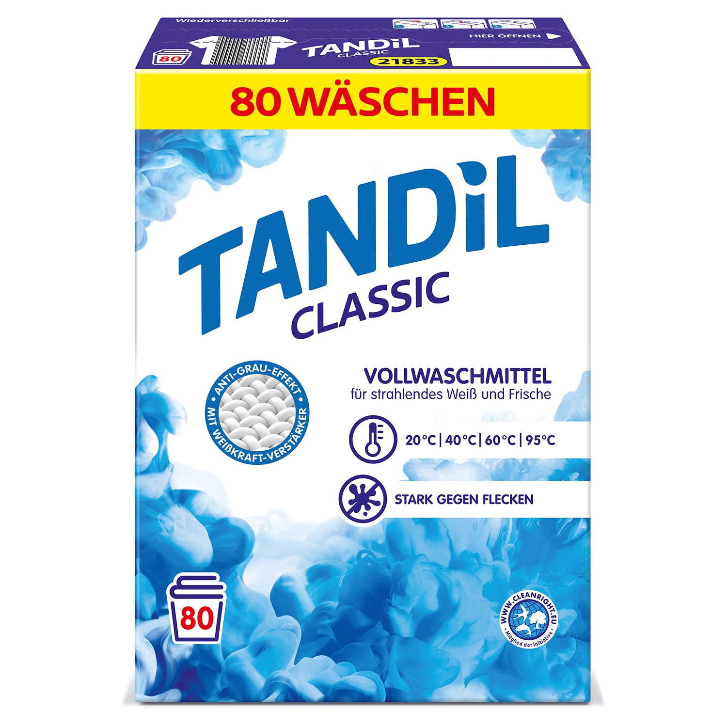 TANDIL Classic Vollwaschmittel, 80 WL