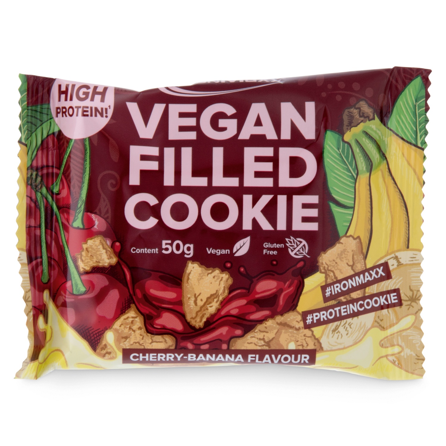 Vegan filled Cookie,Cherry-Banana
