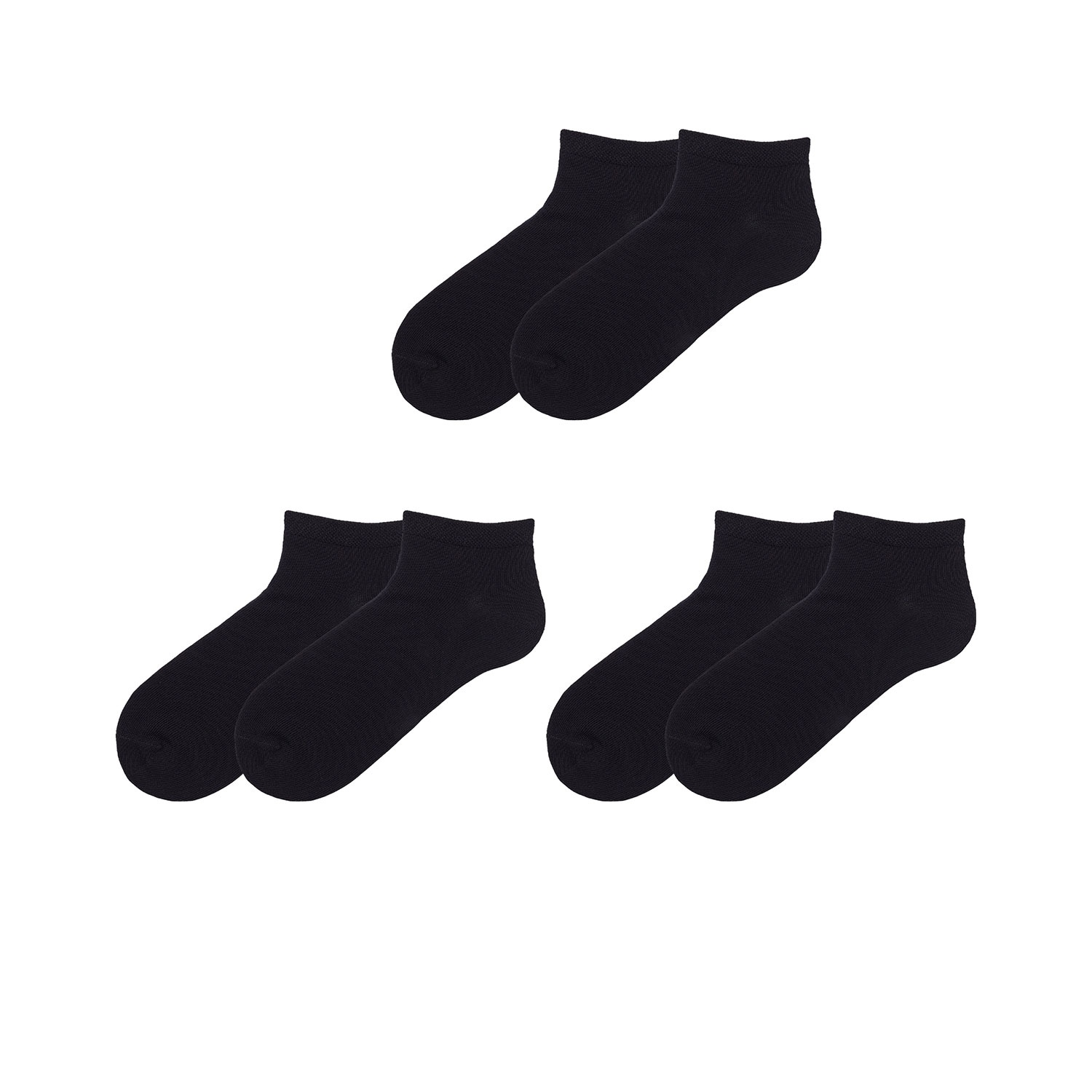 Damen und Herren Sneaker-Socken, 3 Paar