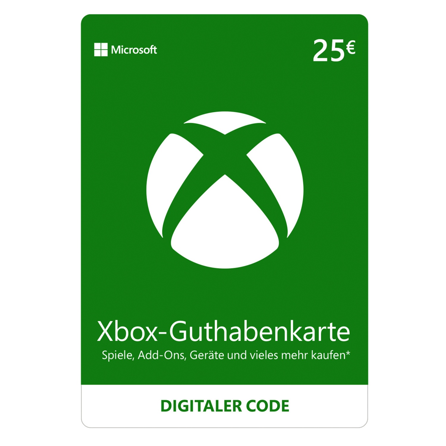 Microsoft Xbox live 25 €