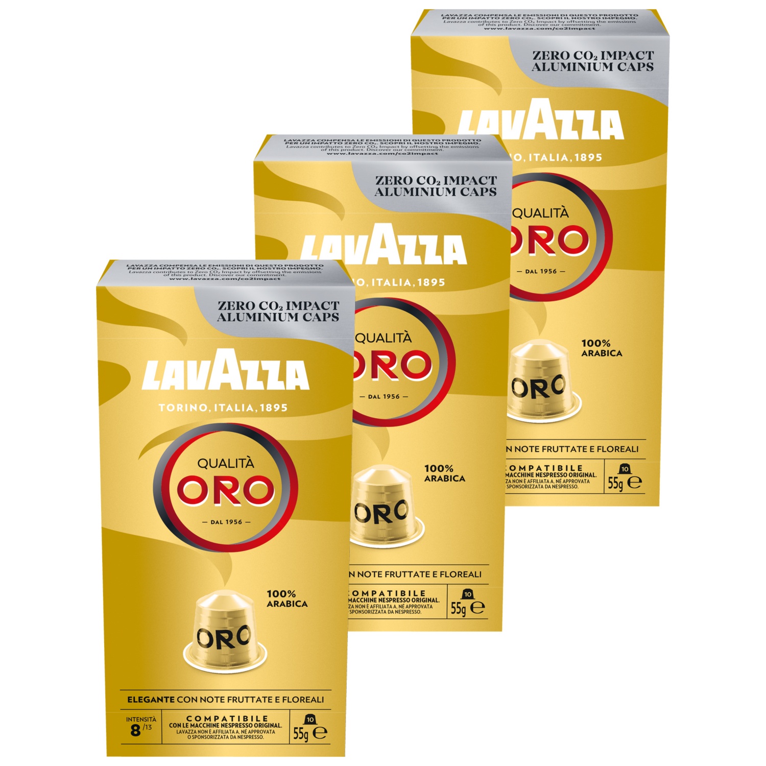 Lavazza Qualità Oro Compatibile con Nespresso Original 10 Capsule 55 g