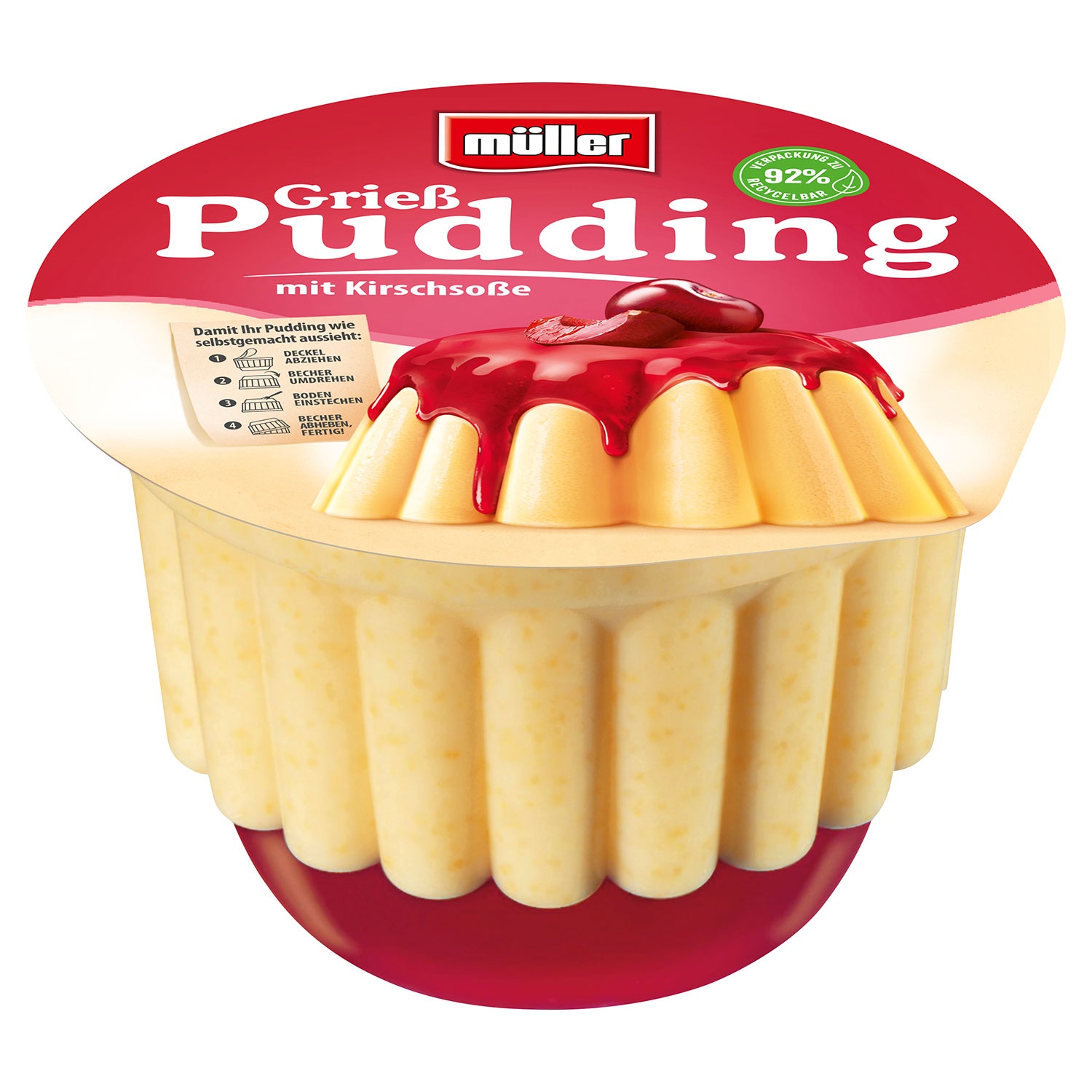 MÜLLER® Pudding mit Soße 450 g