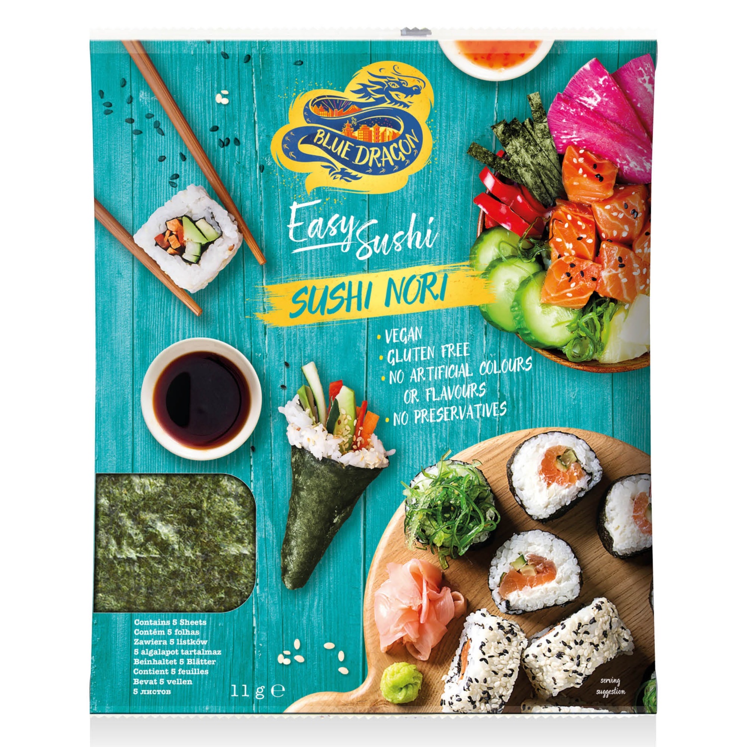 BLUE DRAGON Sushi nori, 11 g