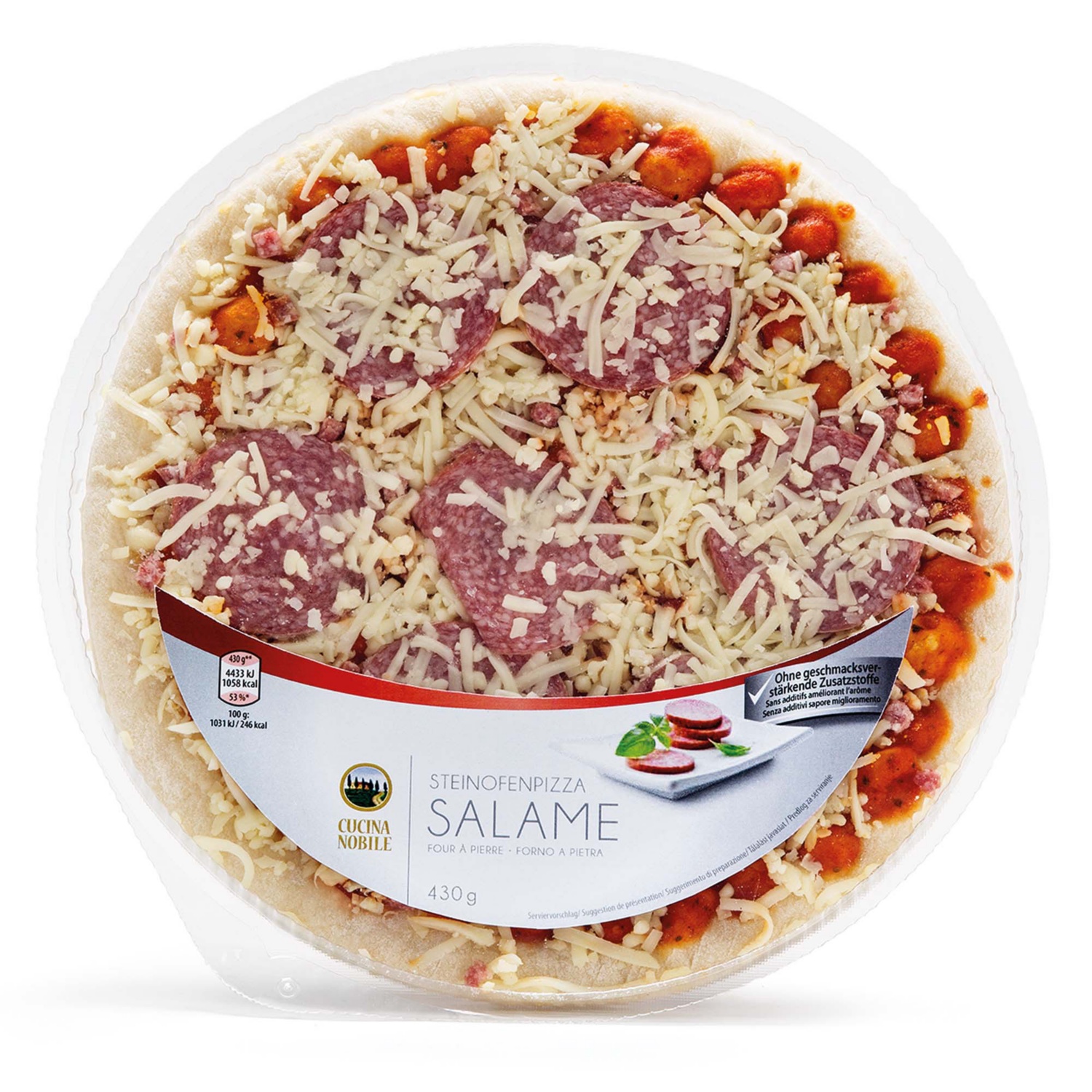 CUCINA NOBILE Steinofenpizza, Salami HOFER