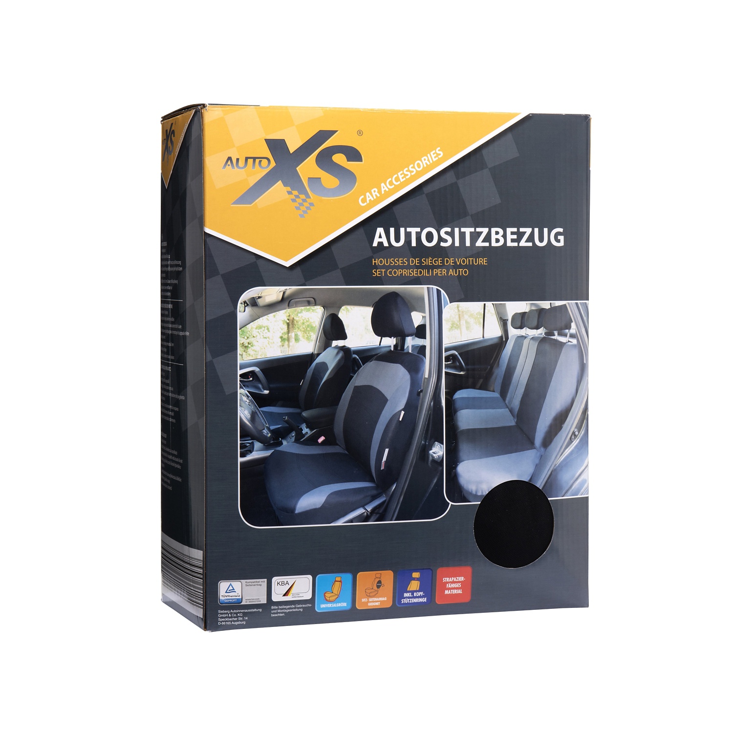 ZentimeX Sitzbezug Für Mercedes Sprinter - Baumwolle Schwarz