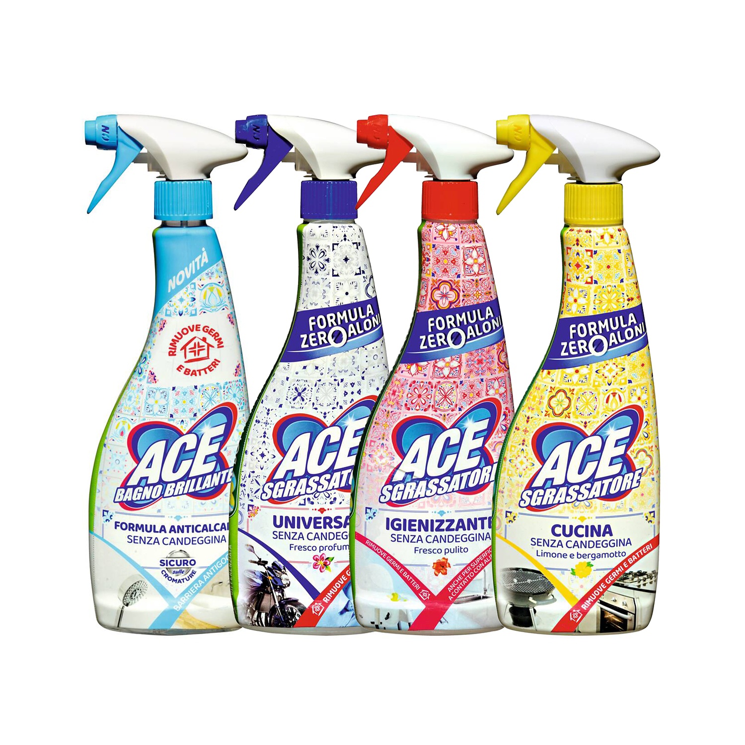 Ace spray sgrassatore cucina limone e bergamotto 500 ml x 3 pezzi –