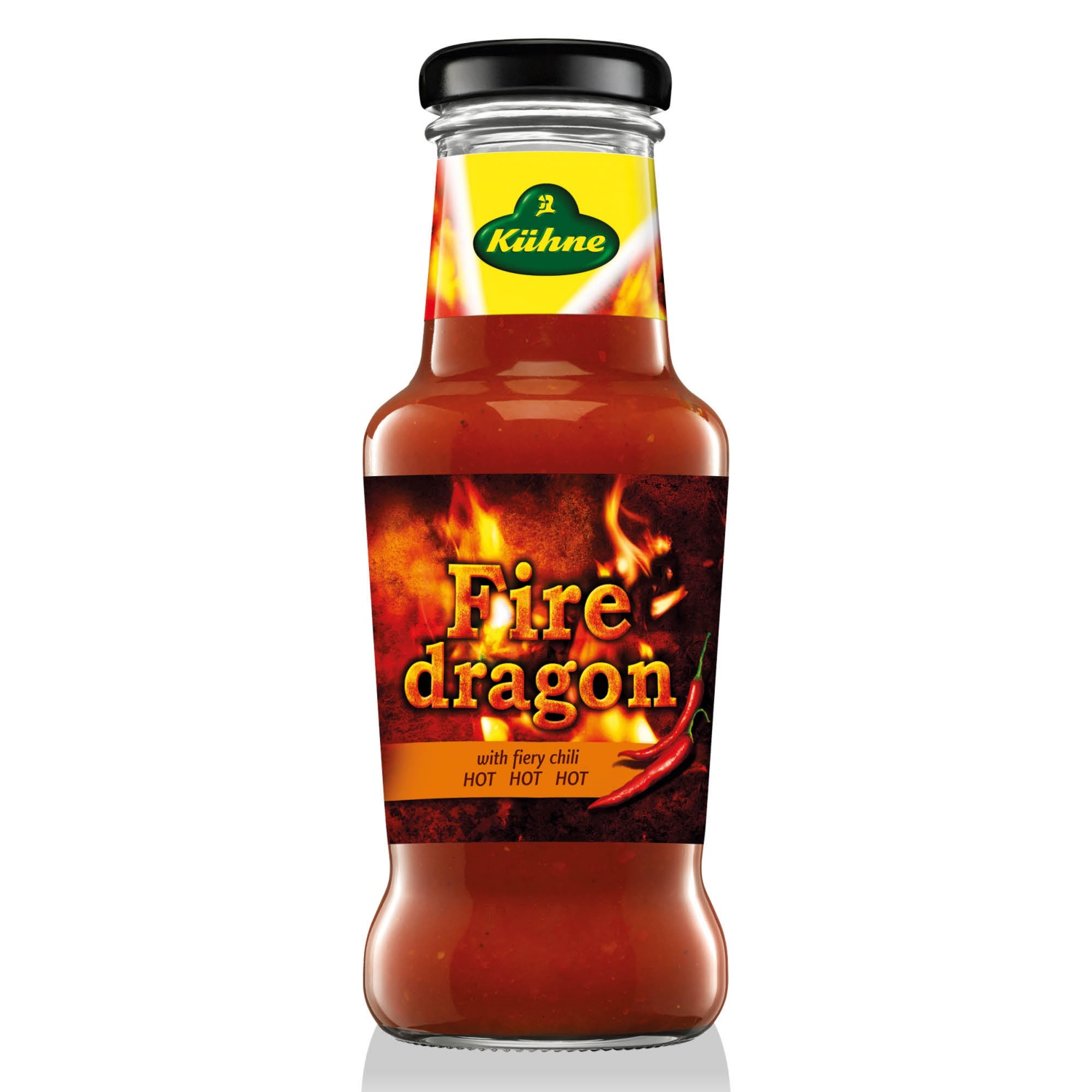 KÜHNE Grillszósz, 250 ml, Fire dragon