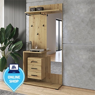 Garderobe PRISMA, Holzoptik