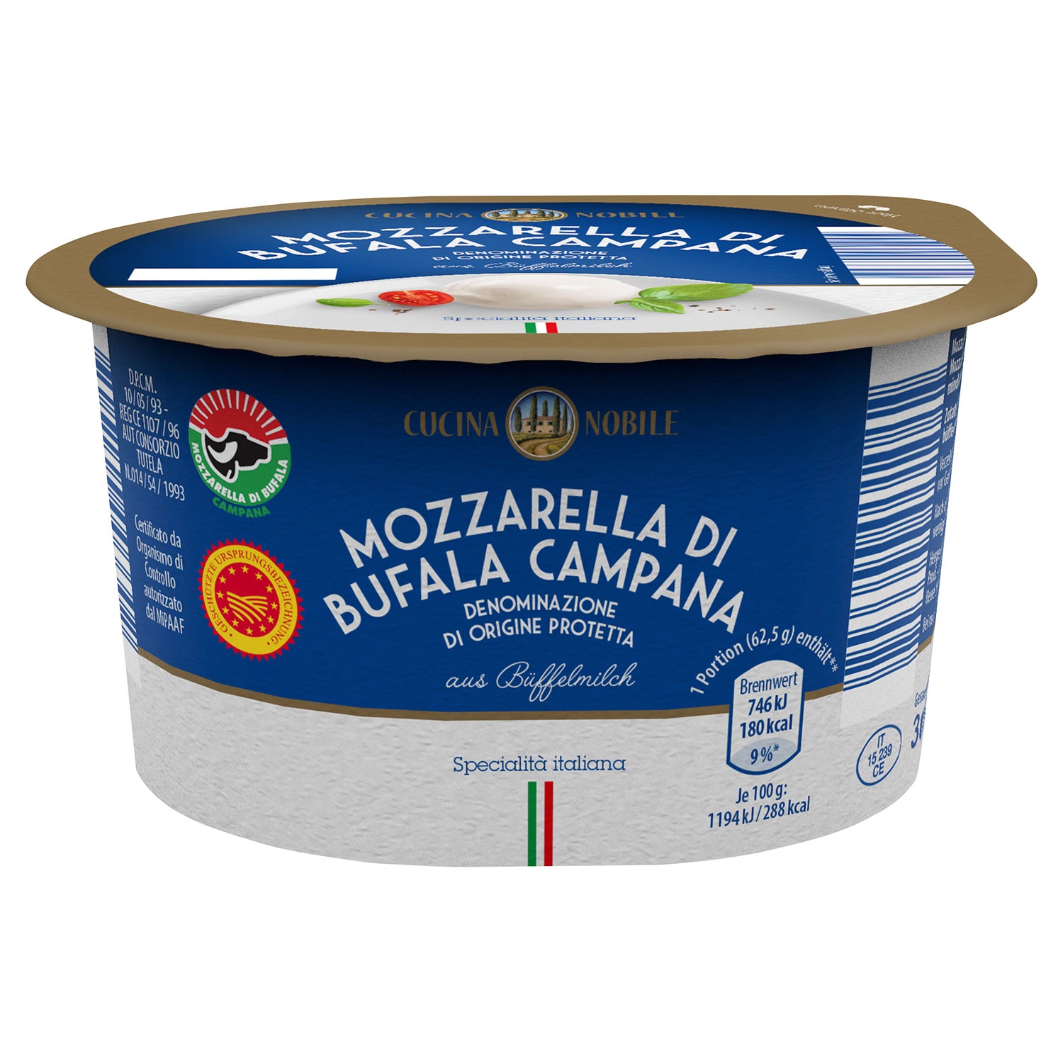 CUCINA NOBILE Mozzarella di Bufala 125 g