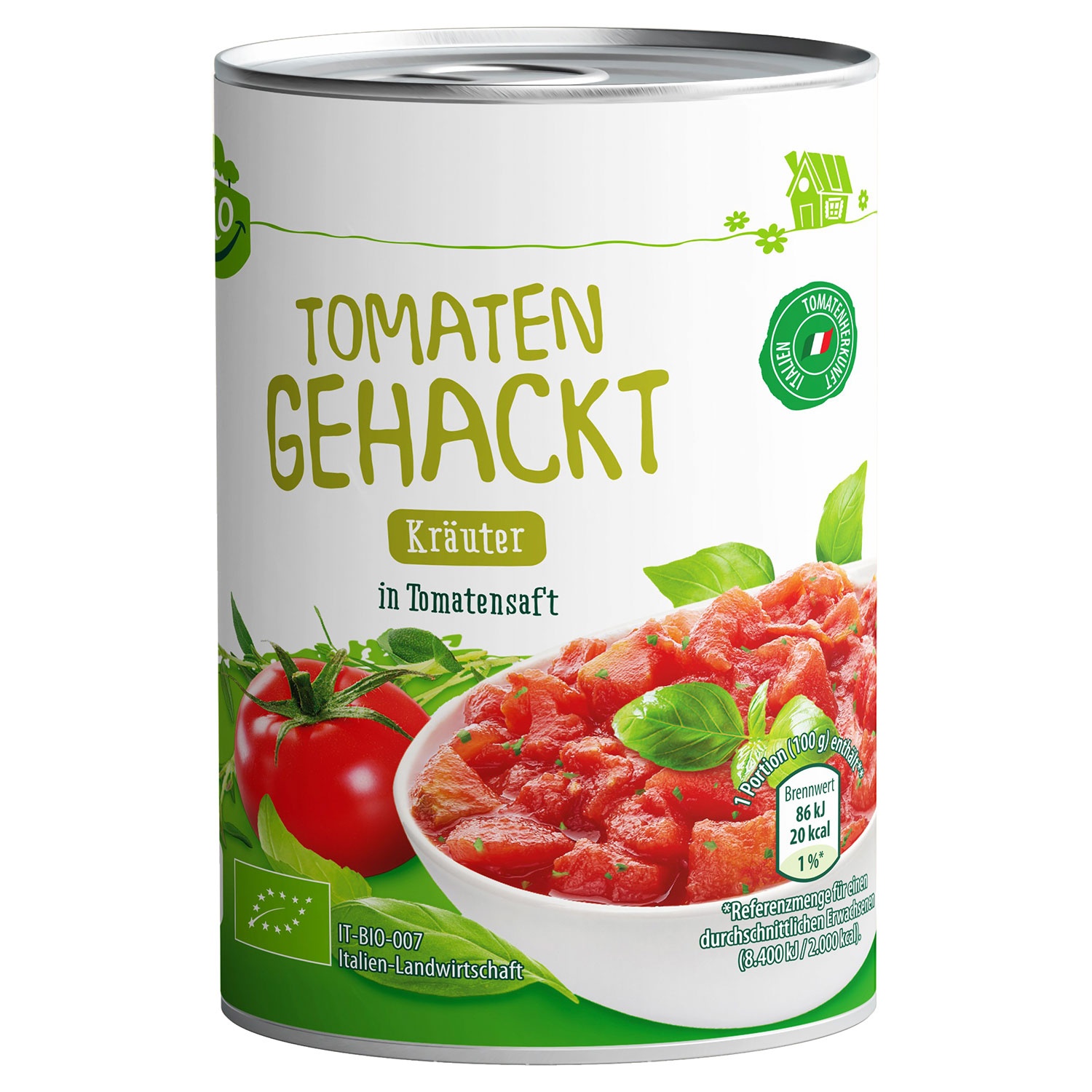 GUT BIO Bio-Tomaten gehackt 425 ml