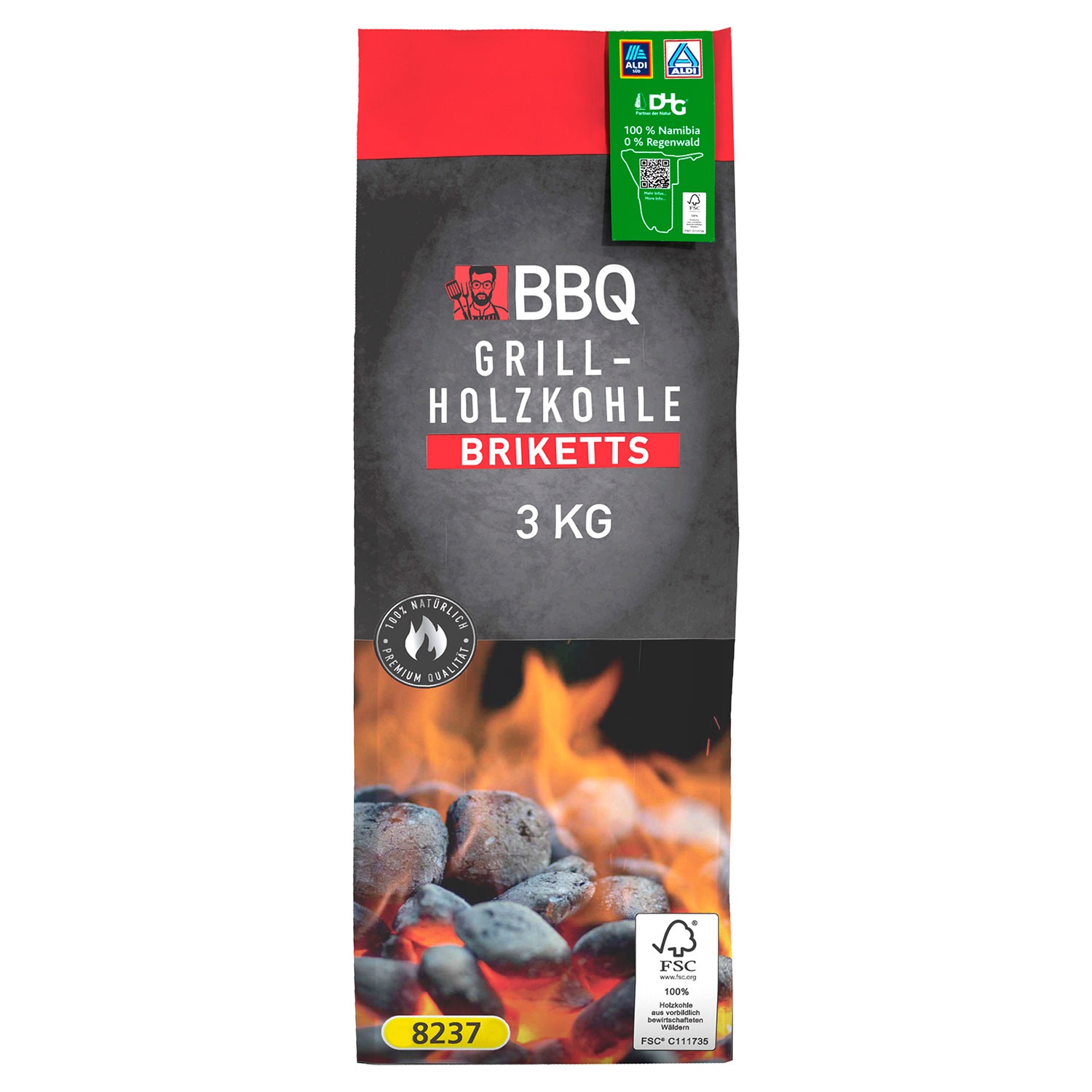 BBQ Grill-Holzkohle-Briketts 3 kg