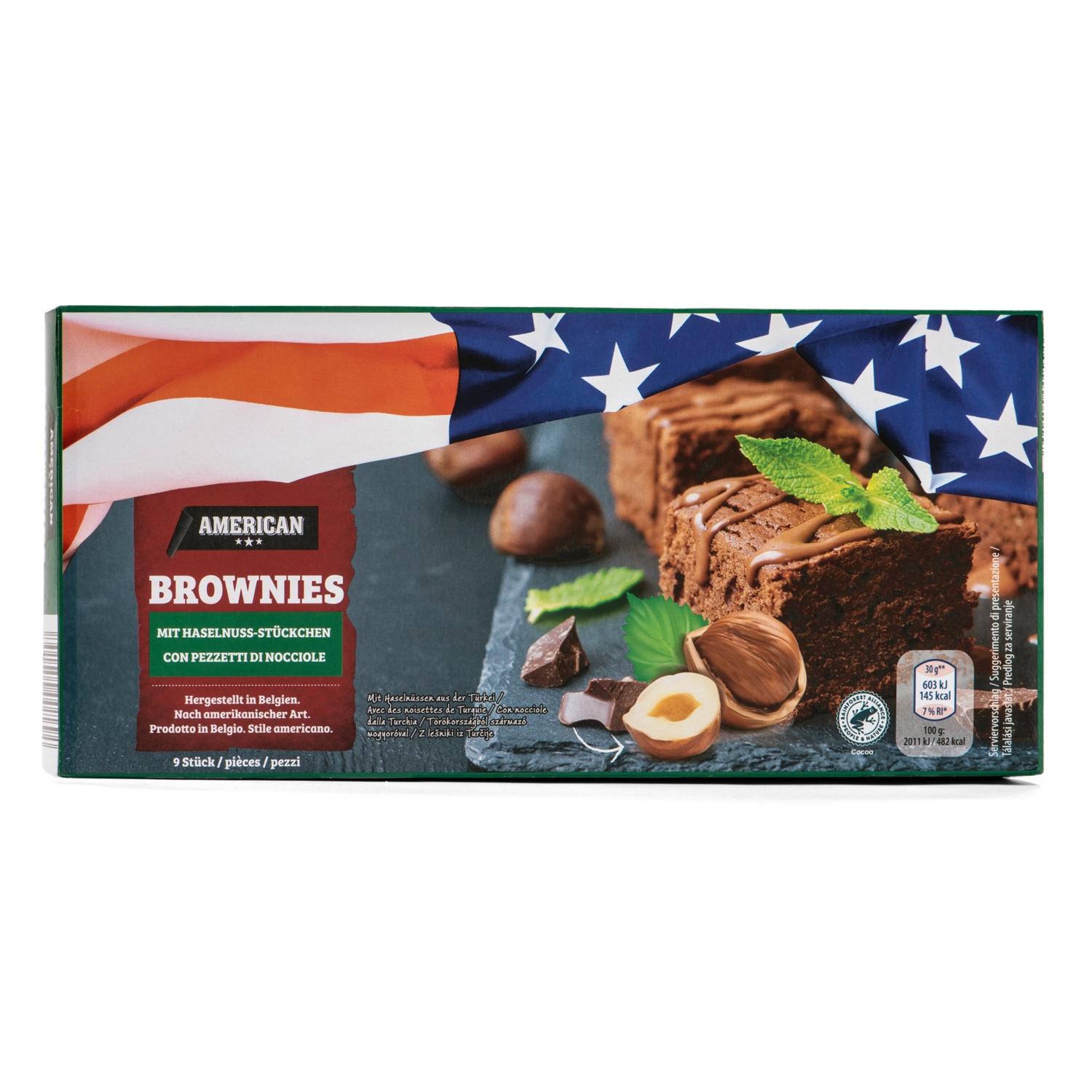 AMERICAN Brownies, Nuss