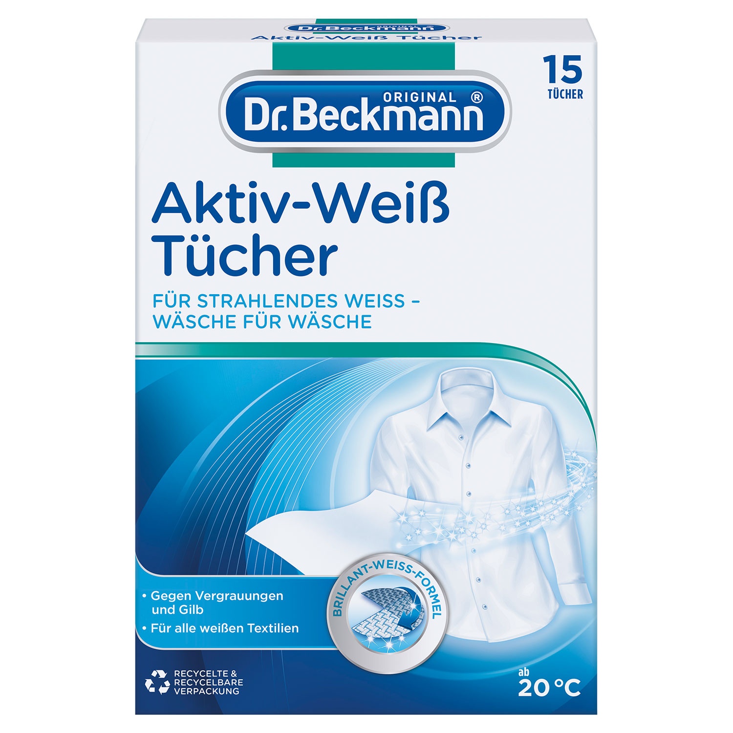 DR. BECKMANN® Aktiv Weiß Tücher