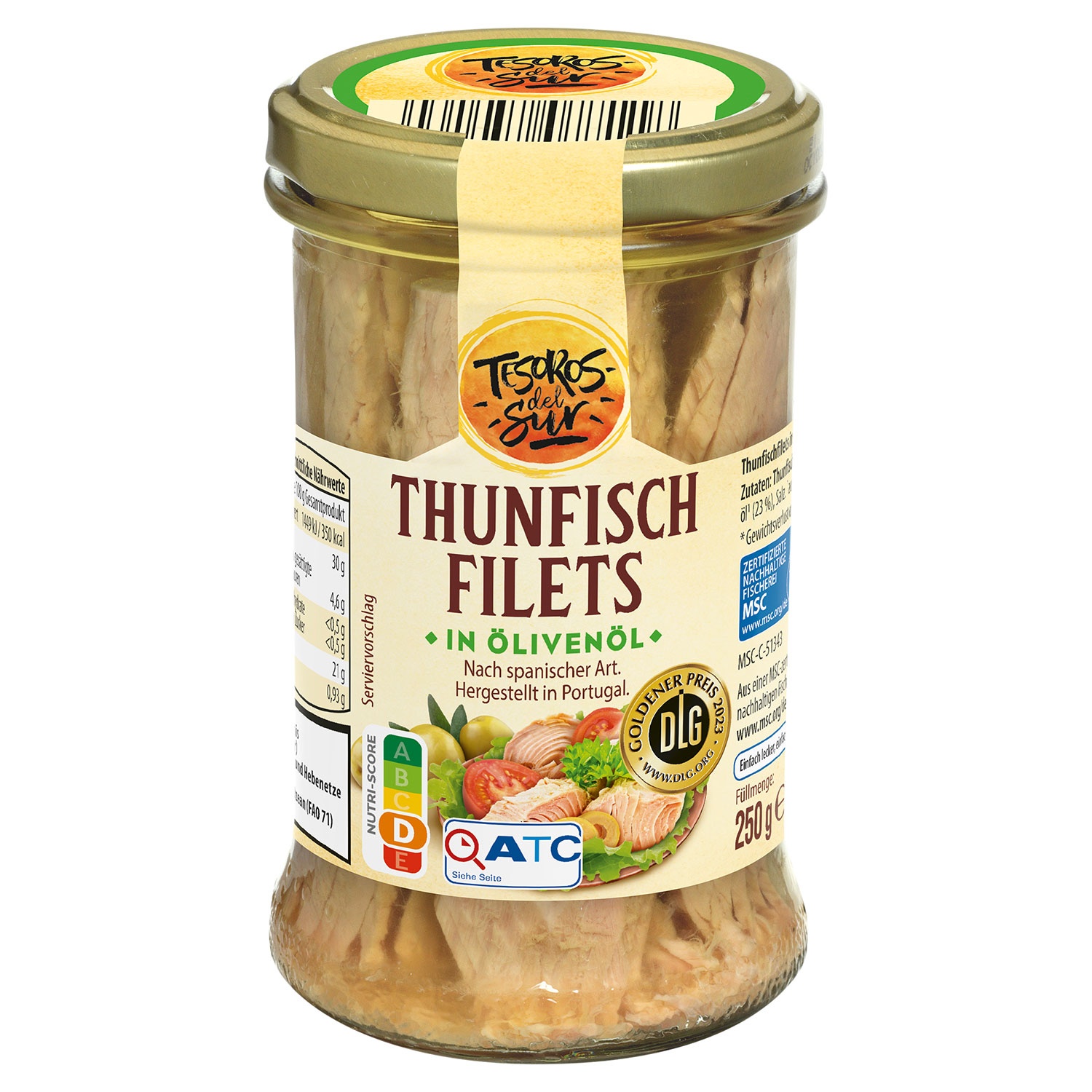 TESOROS DEL SUR Thunfischfilets in Olivenöl 250 g