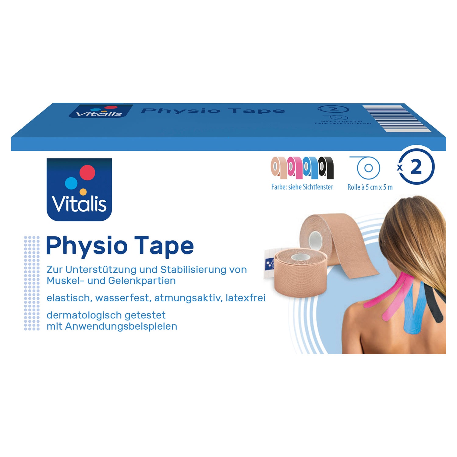 VITALIS Physio-Tape, 2er-Packung