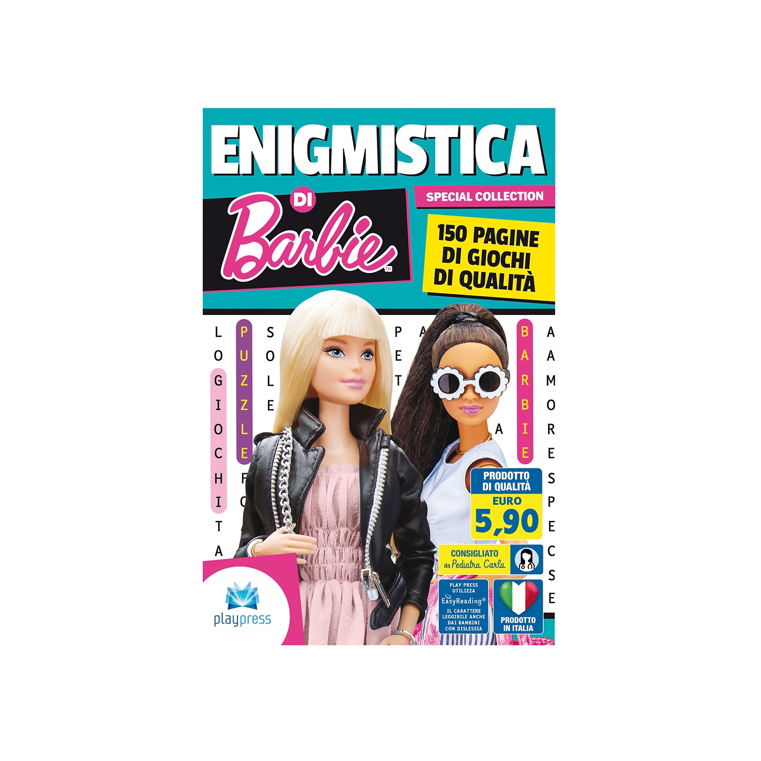 PLAYPRESS Enigmistica per bambini Barbie