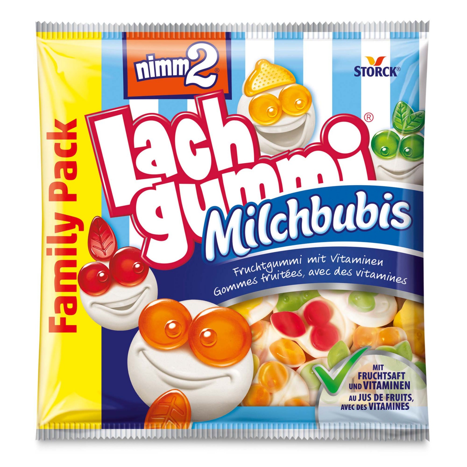 NIMM 2 Lachgummi, Milchbubis