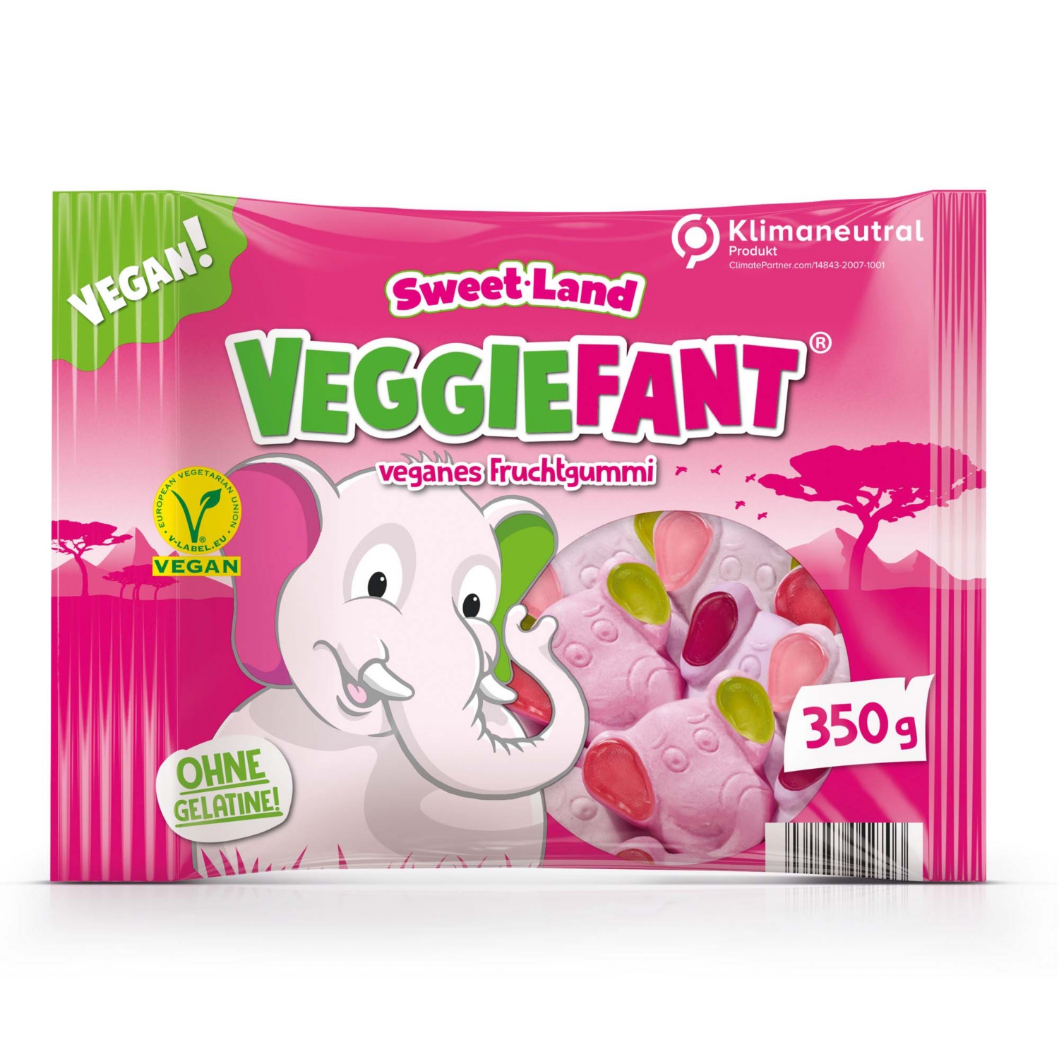 SWEET LAND Veganer Fruchtgummi, Elefant
