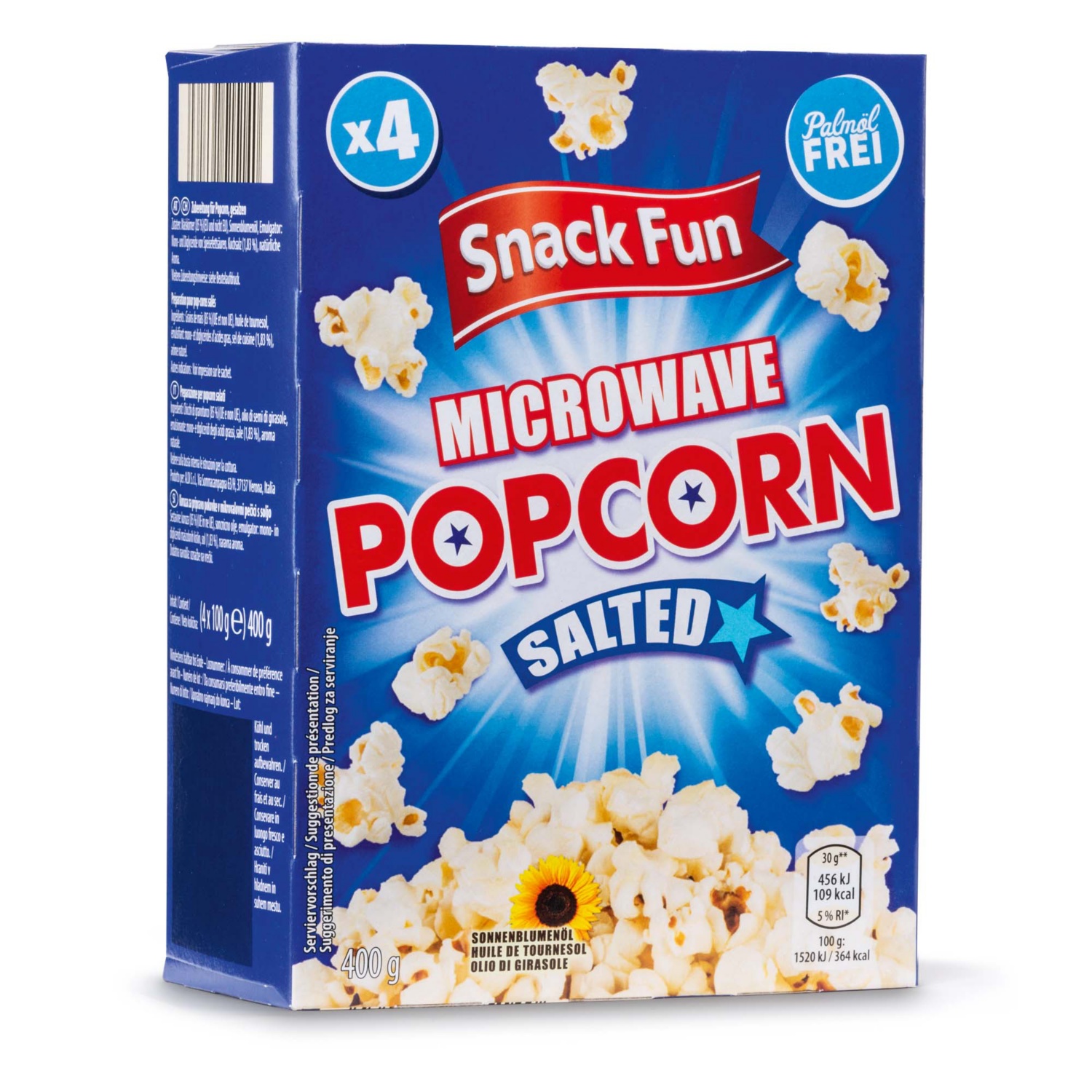 SNACK FUN Mikrowellen Popcorn, Salz | HOFER