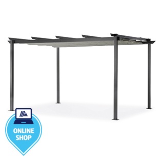LECO Pergola lichtgrau