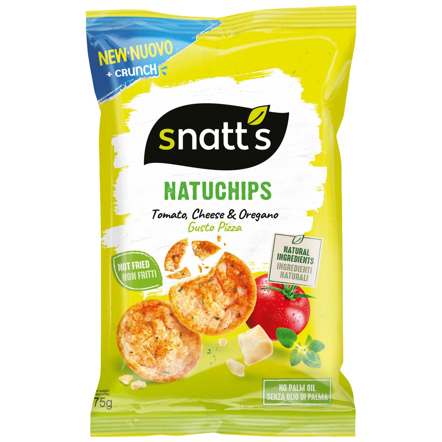 SNATTS Snatt's Natuchips, Tomaten, Käse & Oregano