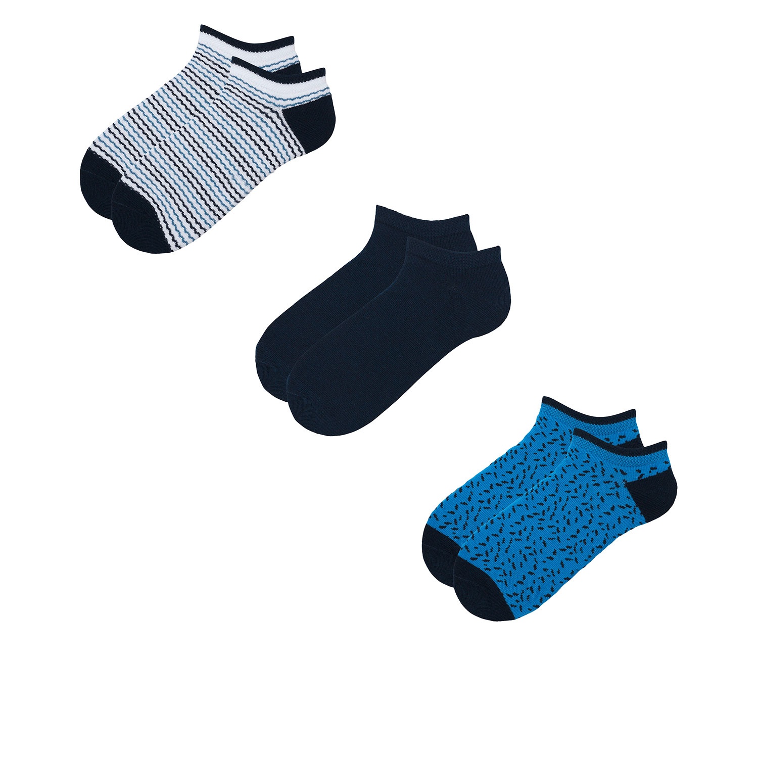 BLUE MOTION Damen Sneaker-Socken, 3 Paar