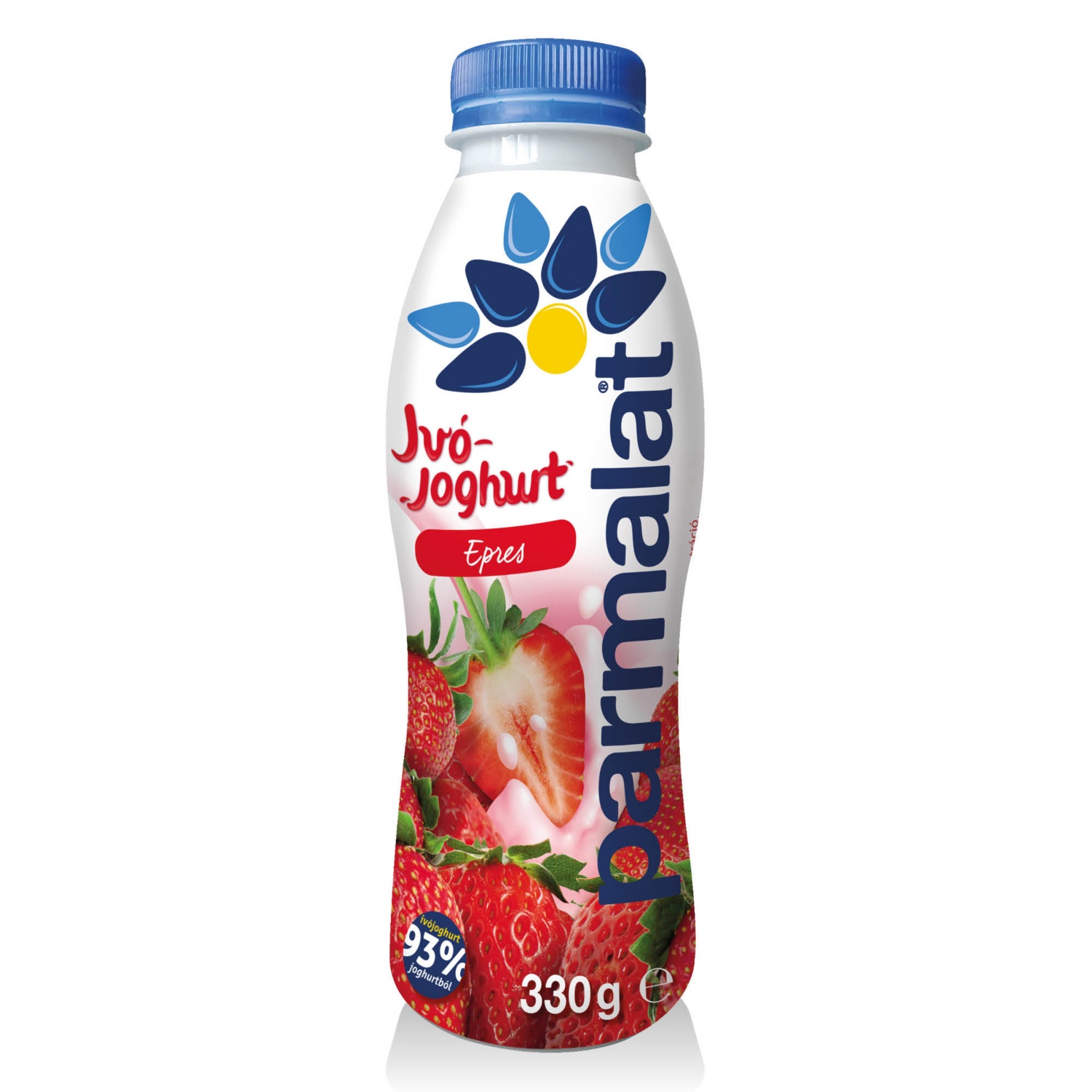 PARMALAT Ivójoghurt, 330 g, epres