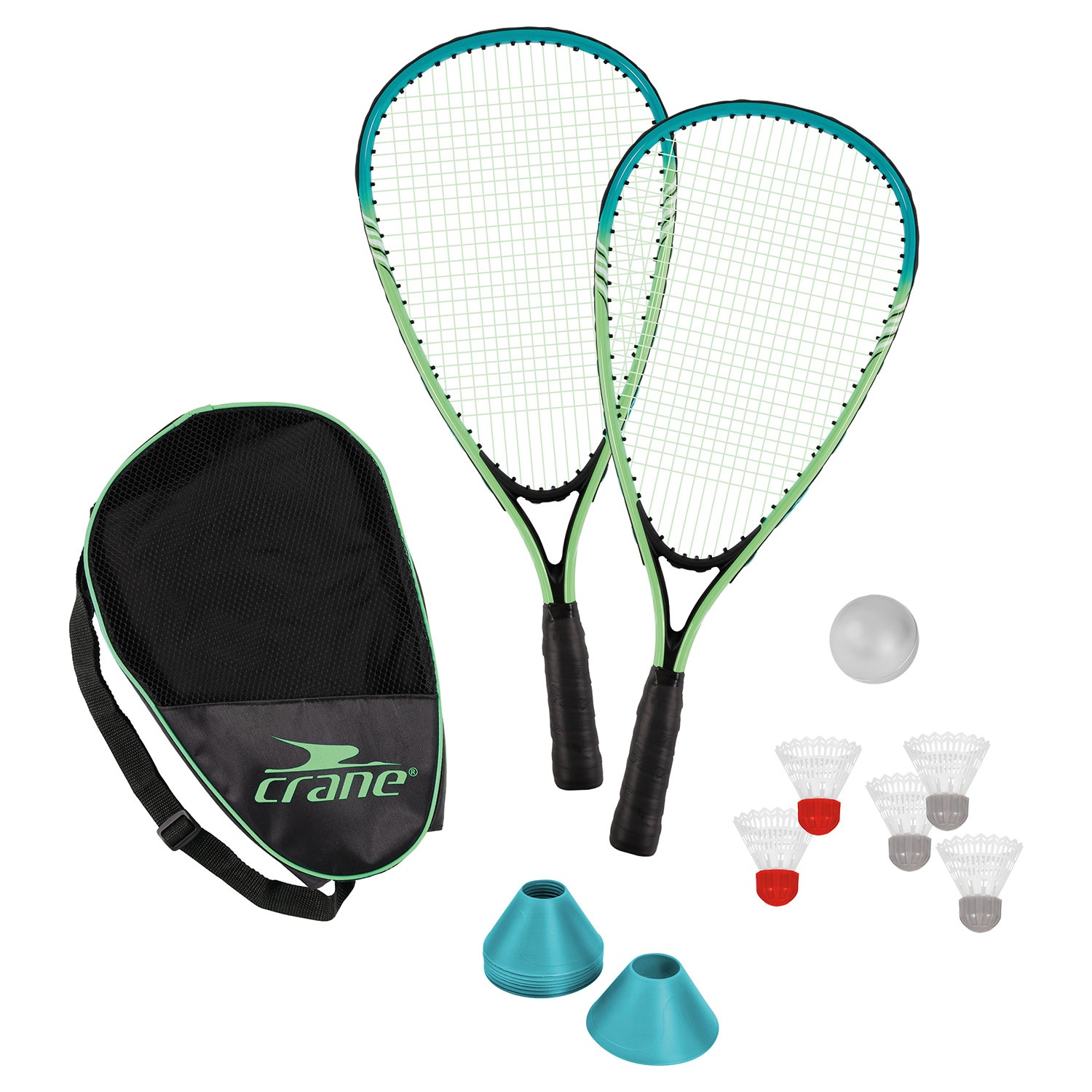 CRANE® Turbo-Badminton-Set, 17-tlg.