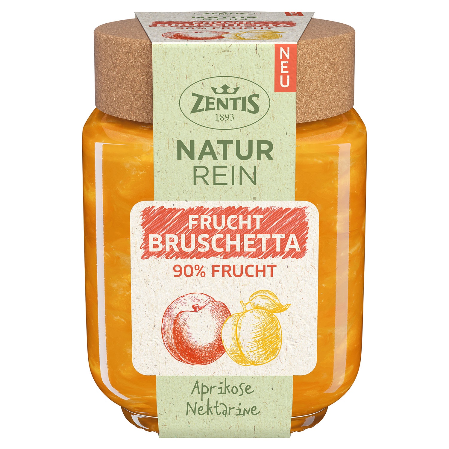 ZENTIS NaturRein 90 % Frucht-Bruschetta 200 g
