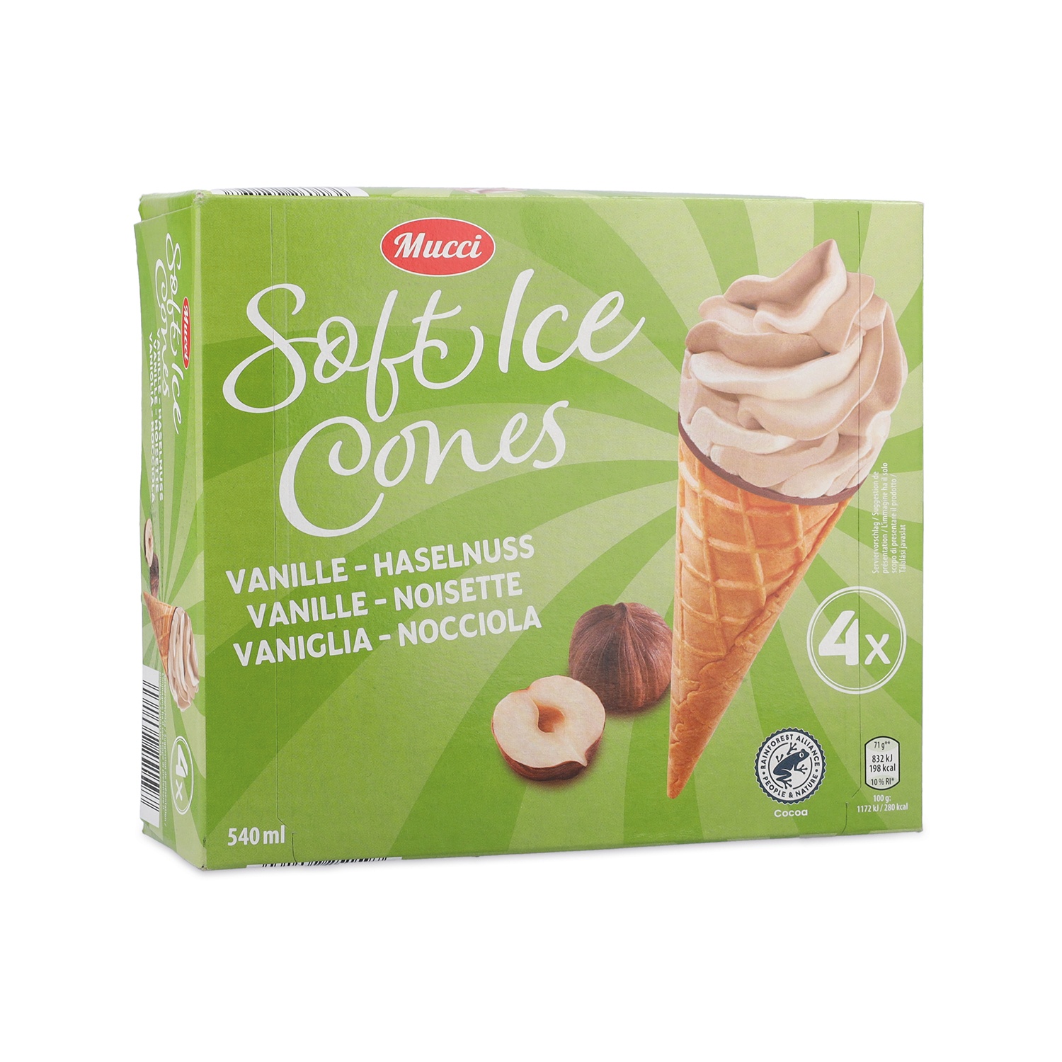 GRANDESSA Soft Ice Cones alla vaniglia e nocciola