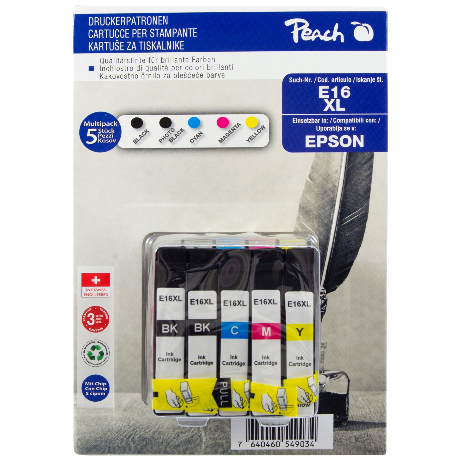 Peach Druckerpatronen, Epson 16 XL ALDI SUISSE