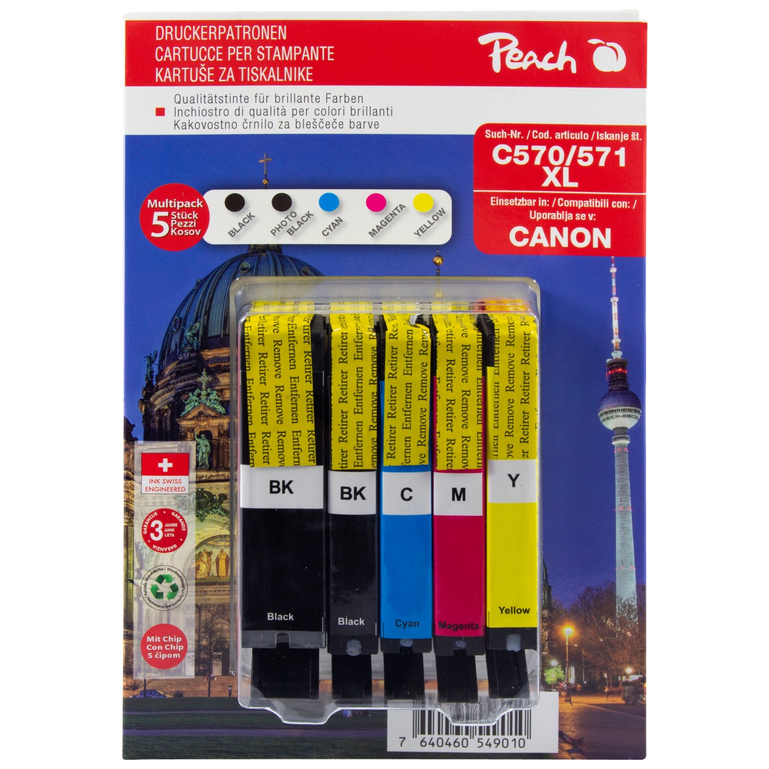 Peach Druckerpatronen, Canon 570/571 XL ALDI SUISSE