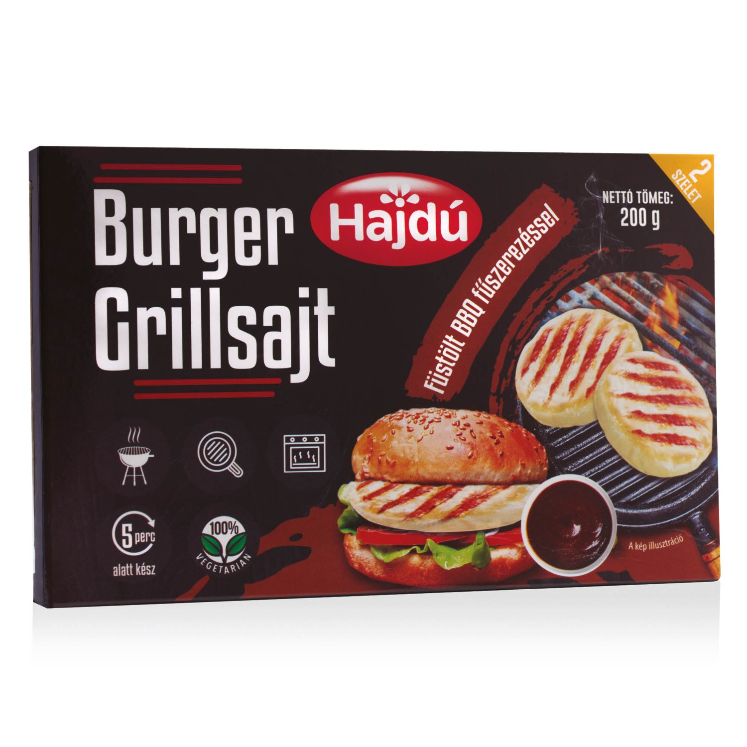 HAJDÚ Burger grillsajt, 2 darab