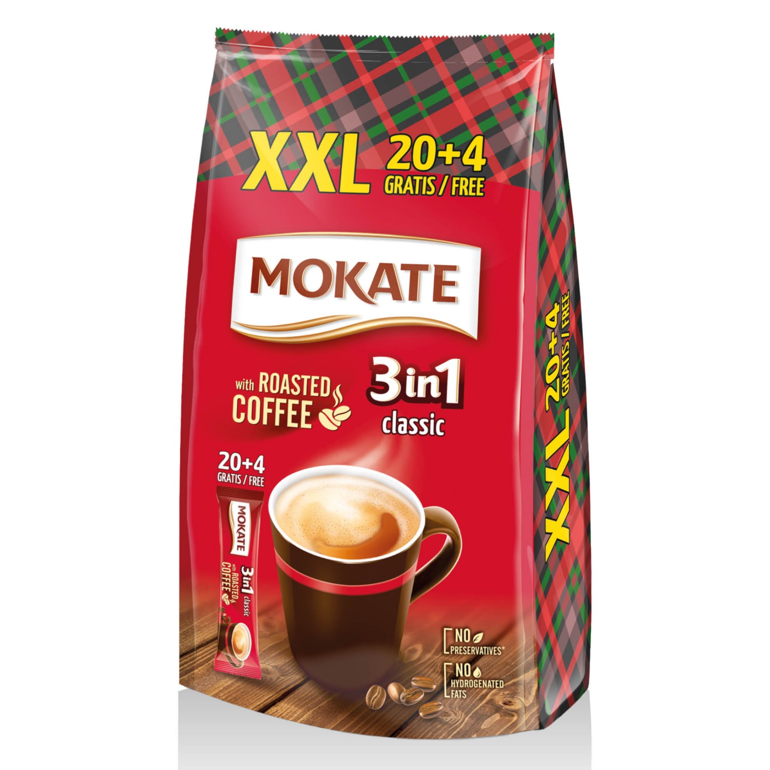 MOKATE Kávéspecialitás 3 az 1-ben, 24 darab, classic kávé