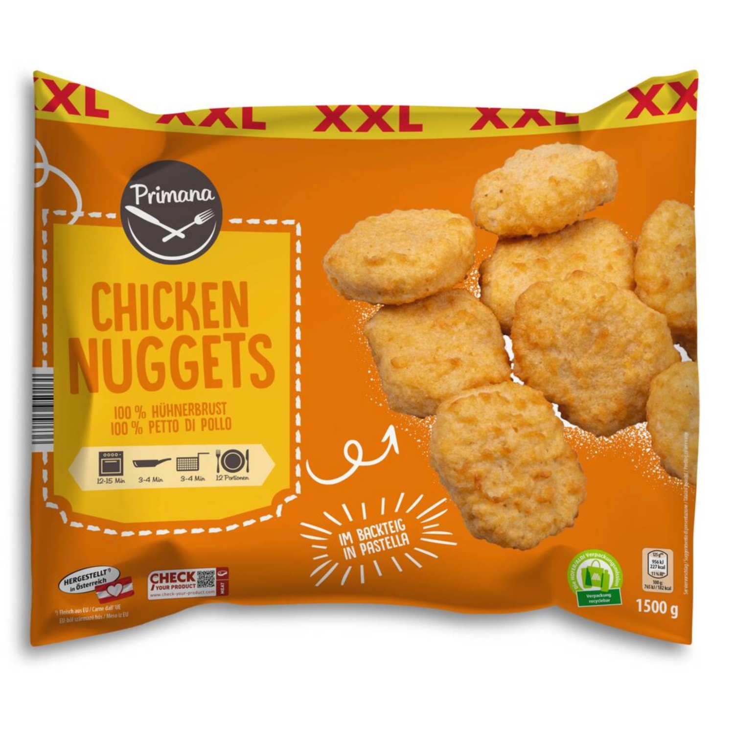 PRIMAVERA Chicken nuggets in pastella XXL