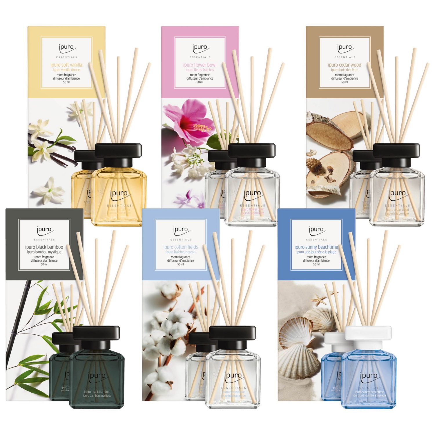 ESSENTIALS ipuro black bamboo room fragrance set – IPURO