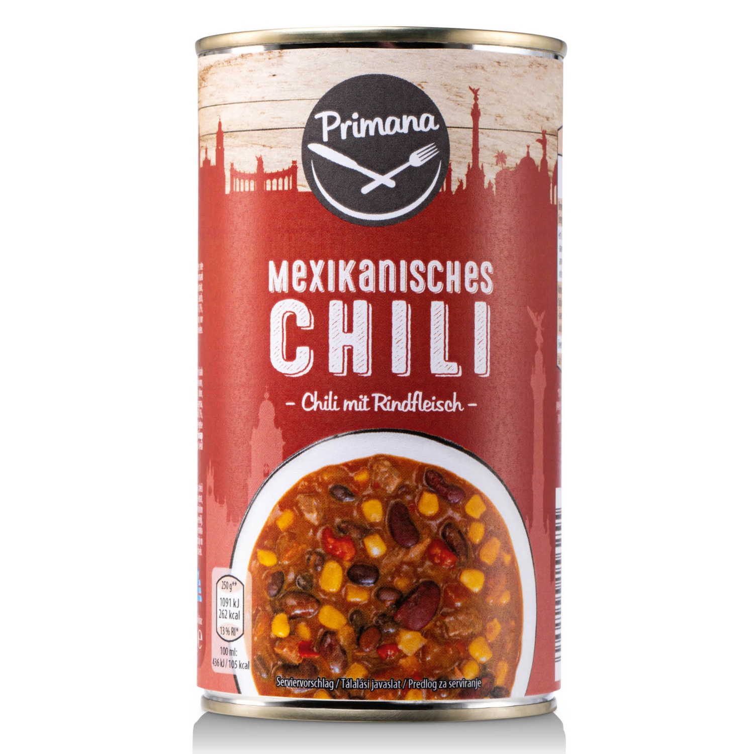 PRIMANA Nemzetközi készétel, 500 g, mexikói chili