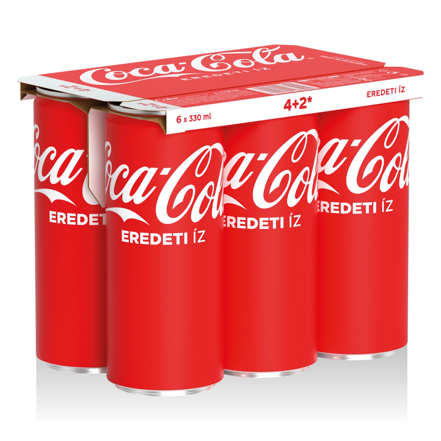 COCA-COLA Szénsavas üdítőital, 6 doboz, Coca-Cola
